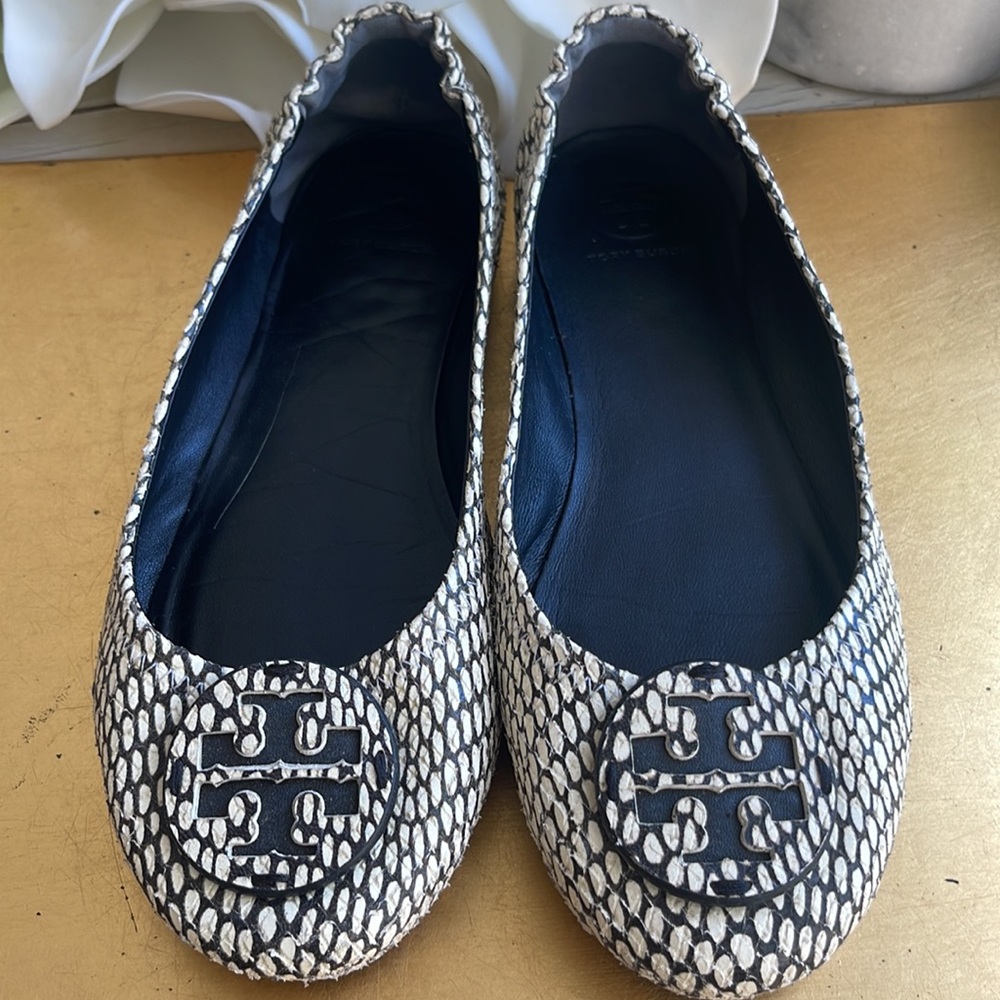 Tory Burch King Cobra Minnie Travel Ballet Flats
